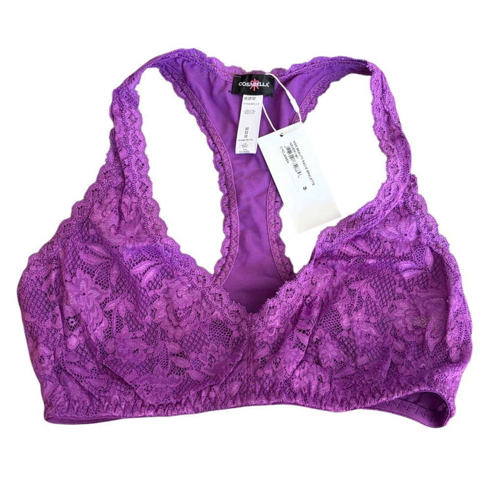 COSABELLA Racie Beauty Bralette in Cyclamen Purple NWT M - Picture 5 of 6